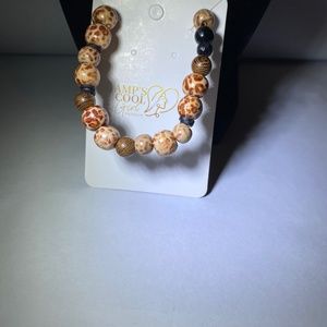 PIERCED EARRINGS AND BRACELET SET